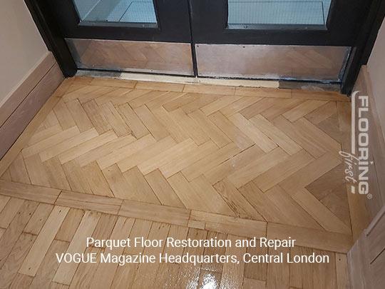 Parquet floor restoration and repair in Central London 2