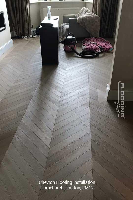 Chevron Flooring Installation in Hornchurch, RM12