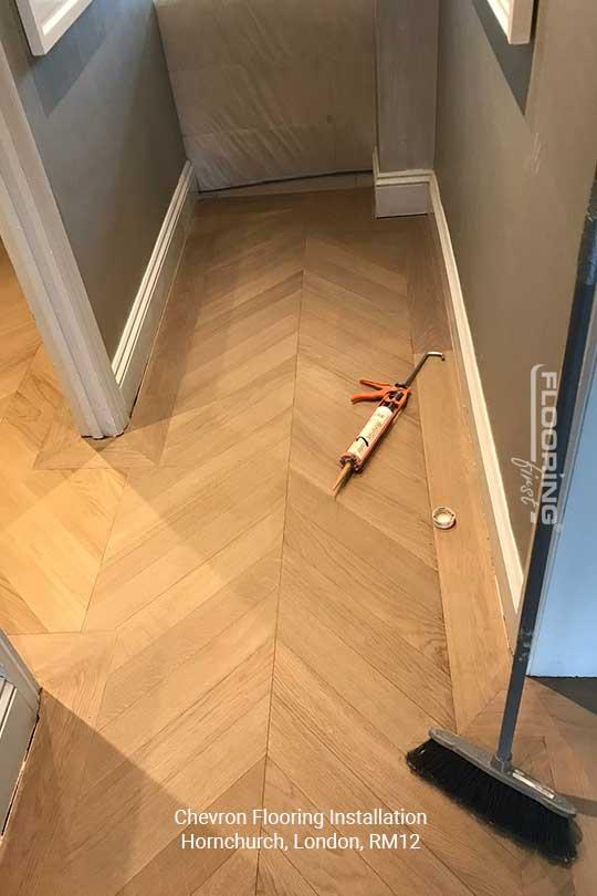 Chevron Flooring Installation in Hornchurch, RM12 - 1