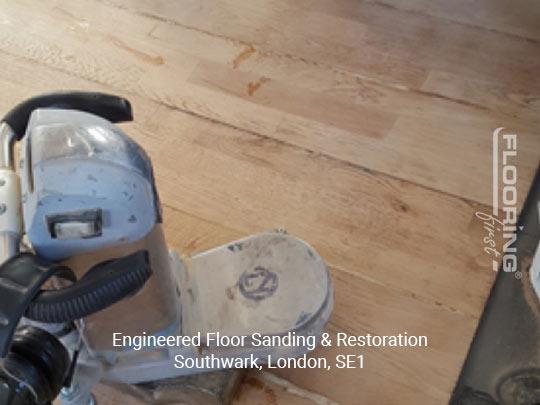 Engineered floor sanding & restoration in Southwark 1