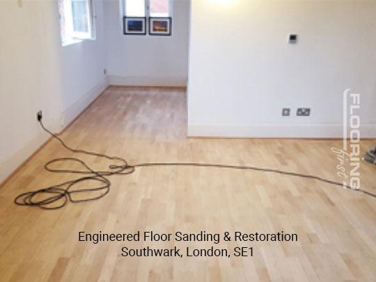 Engineered floor sanding & restoration in Southwark 2
