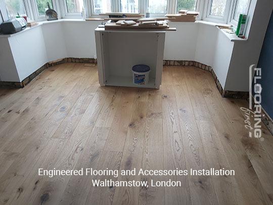 Engineered flooring and accessories installation in Walthamstow 9