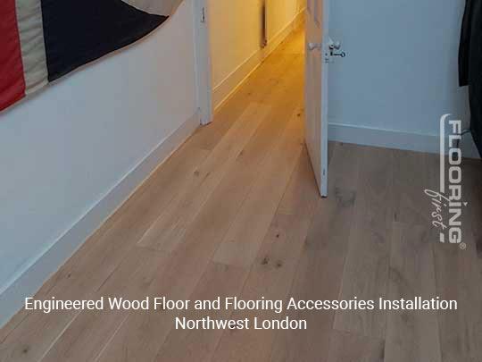 Engineered wood floor and flooring accessories installation in Northwest London 9