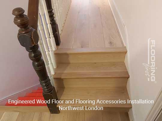 Engineered wood floor and flooring accessories installation in Northwest London 11