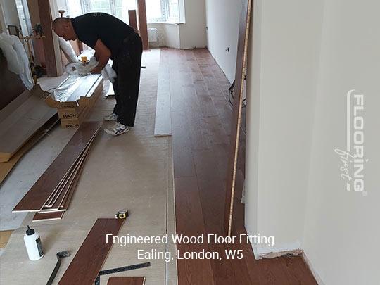 Engineered wood floor fitting in Ealing 1