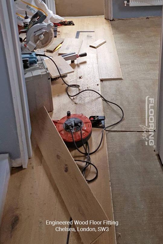 Engineered wood floor fitting in Chelsea 1