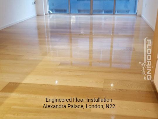 Engineered wood floor installation in Alexandra Palace 5