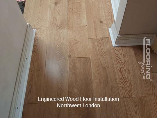 Engineered wood floor installation in Northwest London 1