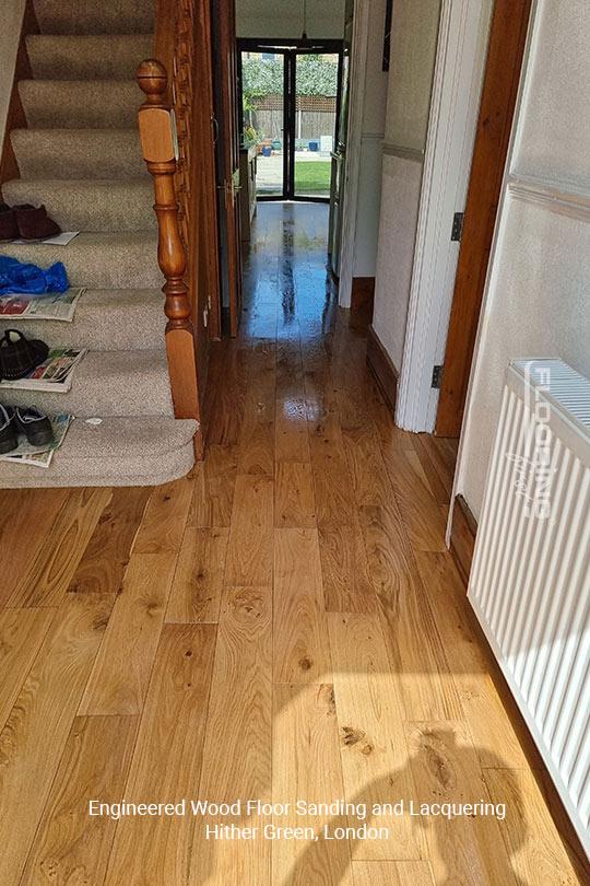 Engineered wood floor sanding and lacquering in Hither Green 12