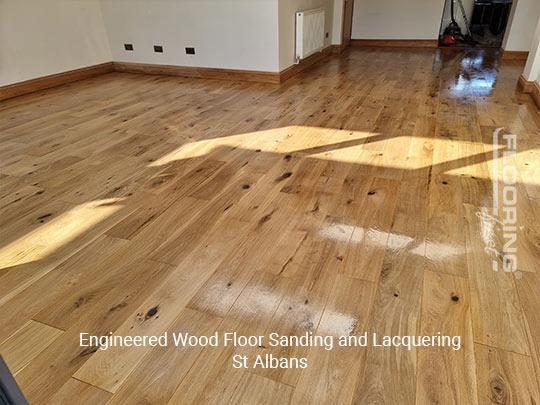 Engineered wood floor sanding and lacquering in St Albans 7