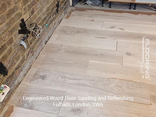 Engineered wood floor sanding and refinishing in Fulham 1