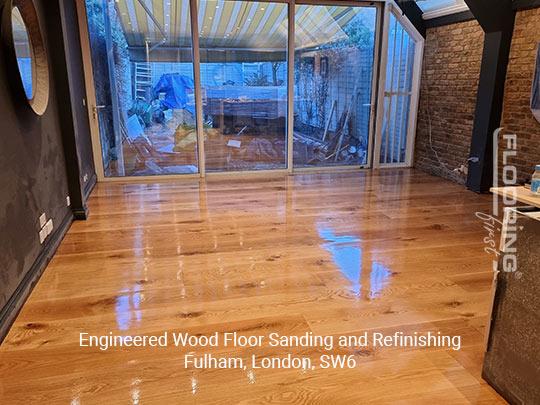 Engineered wood floor sanding and refinishing in Fulham 6
