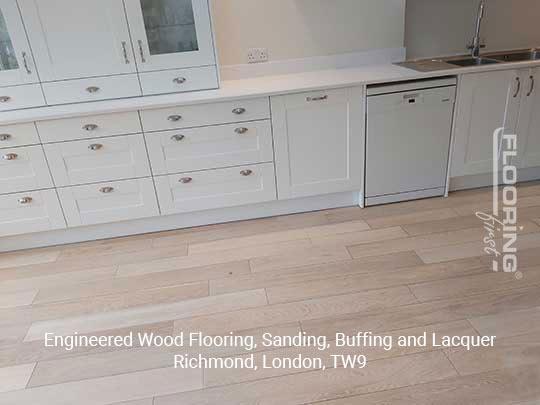 Engineered wood flooring, sanding, buffing and lacquer in Richmond 2