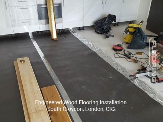 Engineered wood flooring installation in South Croydon