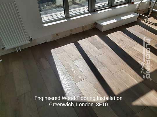Engineered wood flooring installation in Greenwich 7