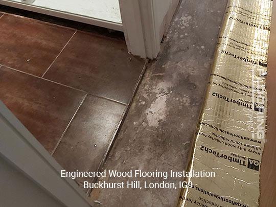 Engineered wood flooring installation in Buckhurst Hill 1