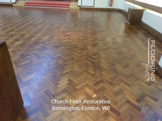Essex Church in Notting Hill Gate - parquet floor sanding & restoration 6