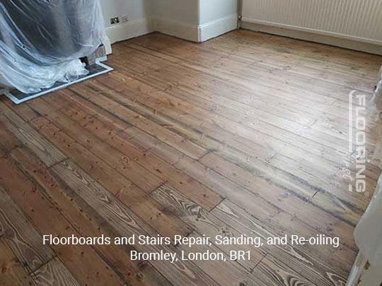 Floorboards and stairs repair, sanding, and re-oiling in Bromley 1