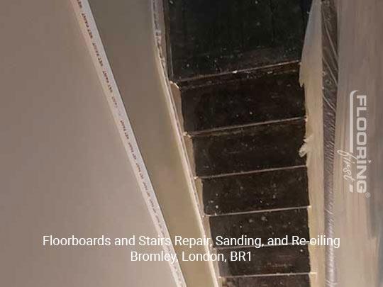 Floorboards and stairs repair, sanding, and re-oiling in Bromley 2