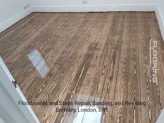 Floorboards and stairs repair, sanding, and re-oiling in Bromley 8