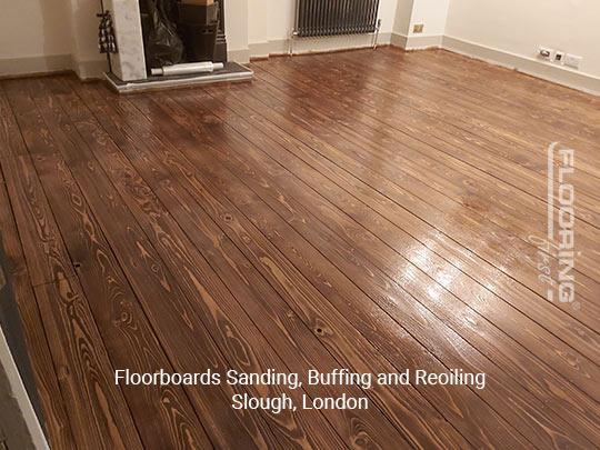 Floorboards sanding, buffing and reoiling in Slough 3