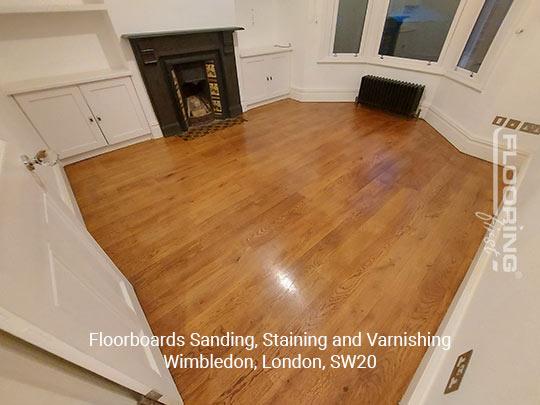 Floorboards sanding, staining and varnishing in Wimbledon, SW20 - 4