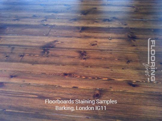 Floorboards staining samples in Barking 1