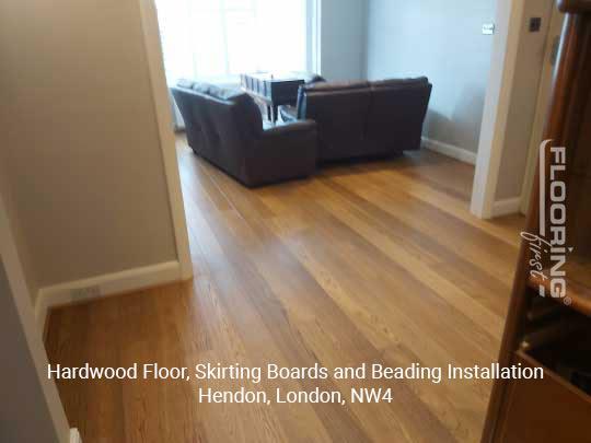 Hardwood floor, skirting boards and beading installation in Hendon 7