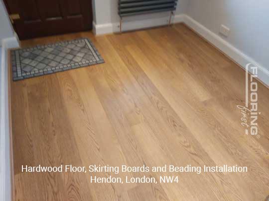 Hardwood floor, skirting boards and beading installation in Hendon 8