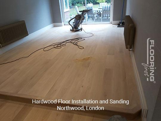 Hardwood floor installation and sanding in Northwood