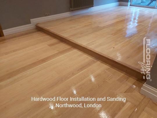 Hardwood floor installation and sanding in Northwood 5