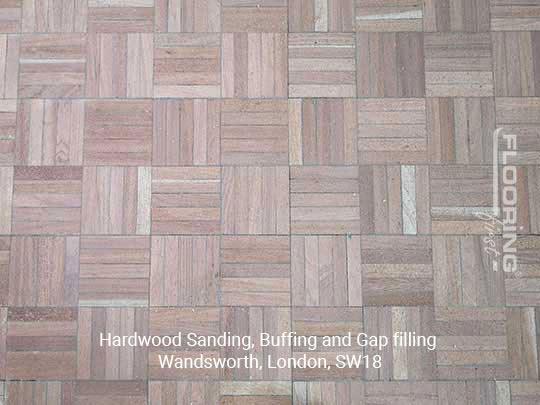 Hardwood sanding, buffing and gap filling in Wandsworth 7