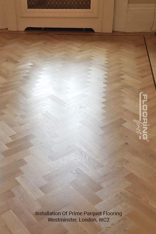 Installation of prime parquet flooring in Westminster 3