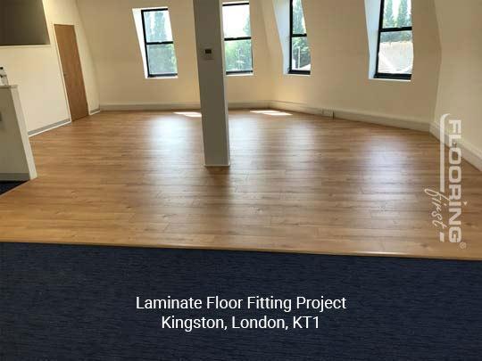 Laminate floor fitting project in Kingston 2