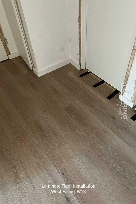 Laminate floor installation in West Ealing