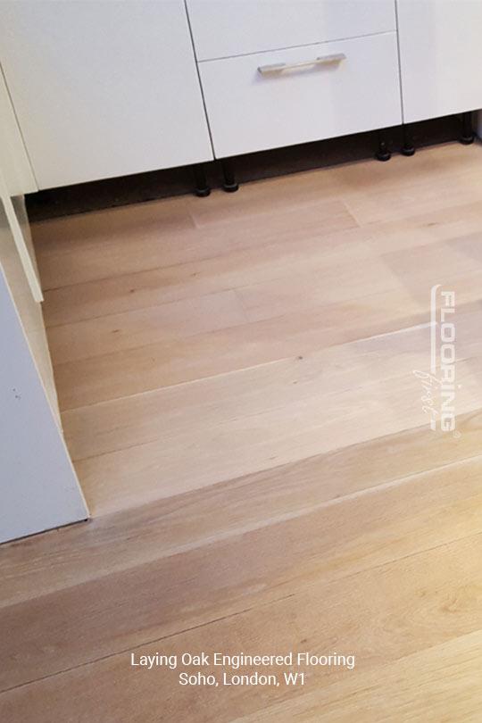 Laying oak engineered flooring in Soho 3