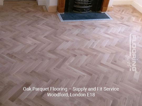 Oak parquet flooring – supply and fit service in Woodford