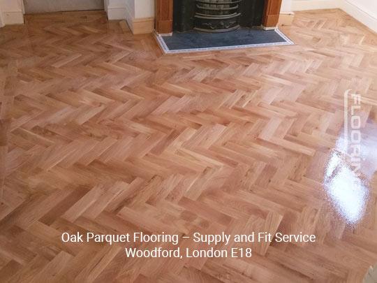 Oak parquet flooring – supply and fit service in Woodford 2
