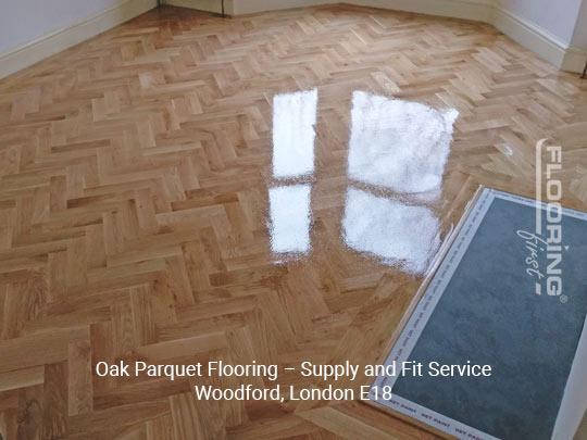 Oak parquet flooring – supply and fit service in Woodford 3