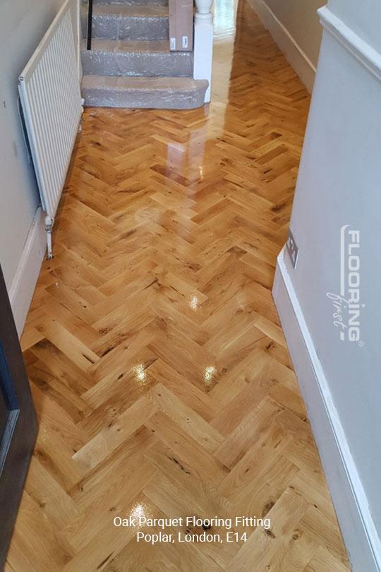 Oak parquet flooring fitting in Poplar 4