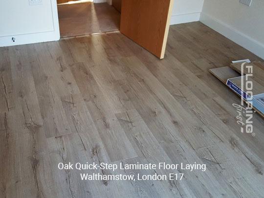 Oak QuickStep laminate floor laying in Walthamstow 1