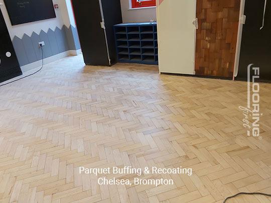 Parquet buffing & recoating in Chelsea 1