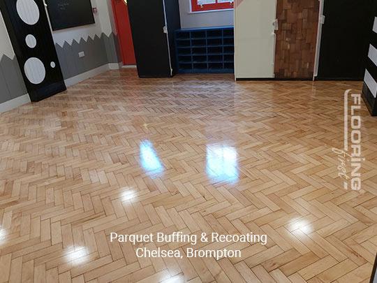 Parquet buffing & recoating in Chelsea 12