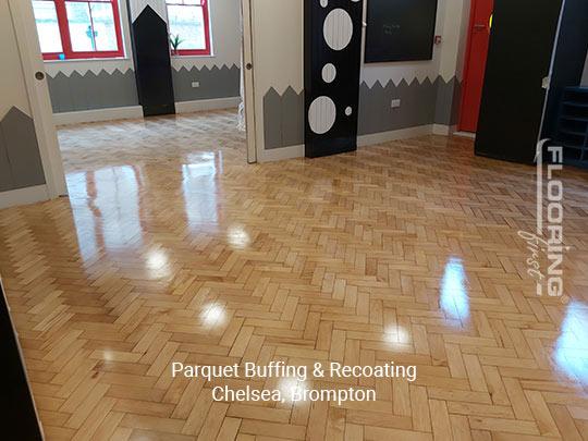 Parquet buffing & recoating in Chelsea 13