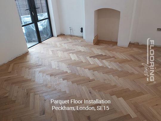 Parquet floor fitting in Peckham 17