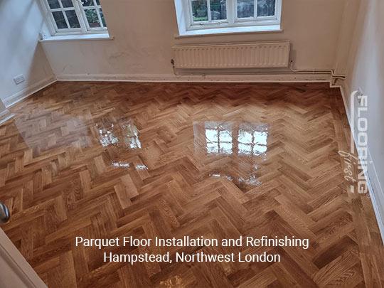 Parquet Floor Installation and Refinishing in Hampstead, Northwest London 15