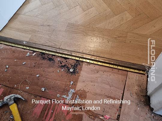 Parquet floor installation and refinishing in Mayfair 1