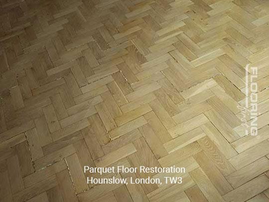 Parquet floor restoration in Hounslow