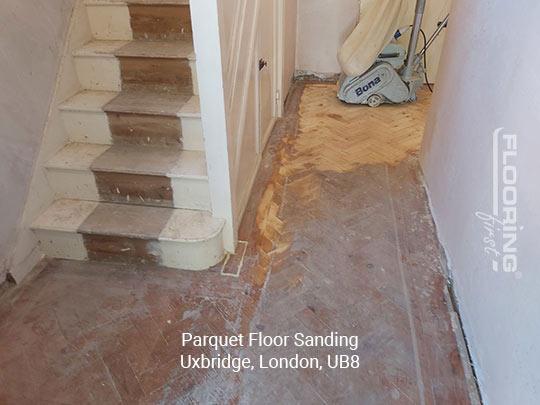 Parquet floor sanding & restoration in Uxbridge 1