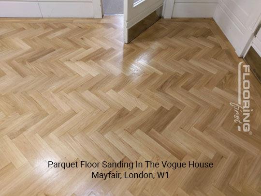 Parquet floor sanding in the Vogue House in Mayfair 2